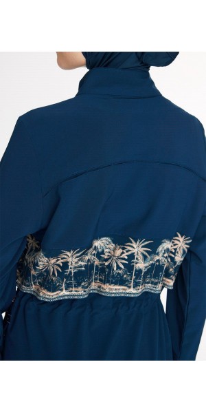 6025 Lacivert Vaha 5 parça Tesettür Mayo tesetturmayoburada