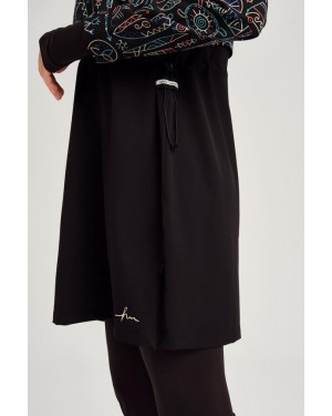 2934 Esila Tatil Tema Desenli Jileli 5 Parça Tam Tesettür Mayo Takımı