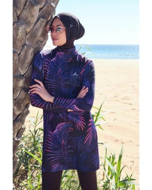 3022 Elçin Likralı Tesettür Mayo Takımı