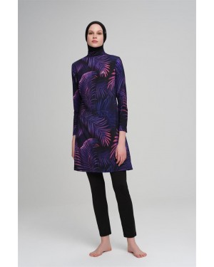 3022 Elçin Likralı Tesettür Mayo Takımı