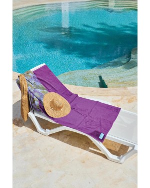 70140 Kadife Mor Plaj Havlusu 140X70