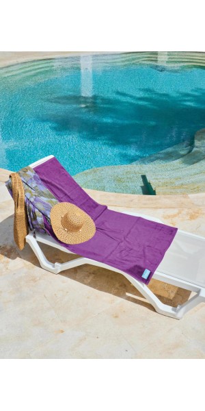 70140 Mor Kadife Plaj Havlusu 140X70 tesetturmayoburada