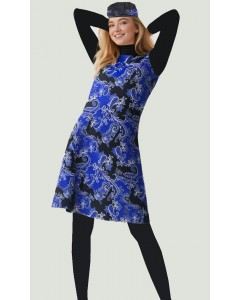 0485 Siyah Likralı Tesettür Mayo Takımı tesetturmayoburada